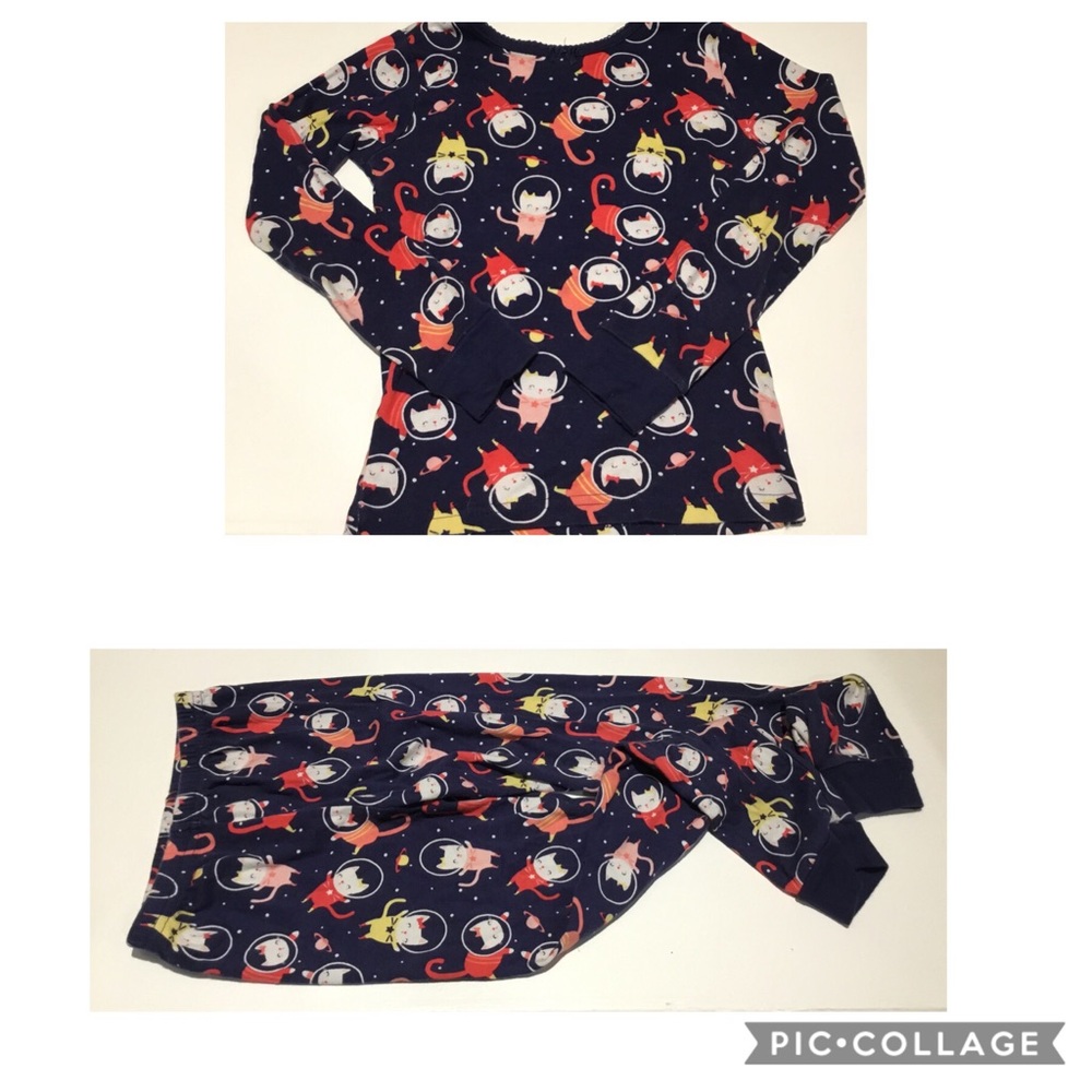 🌵5/$25🌵Gap girls size 8 kitty space pajamas